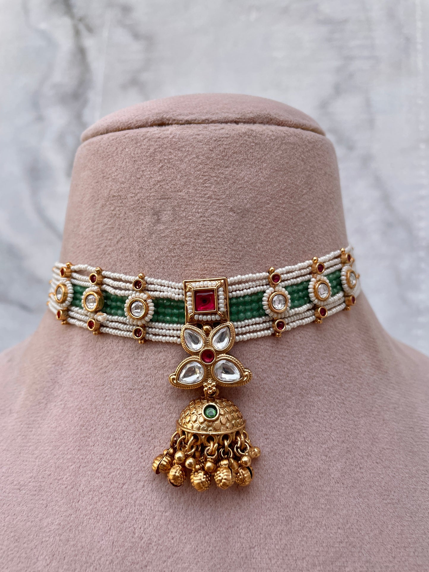 Tushita Antique Choker Necklace Set