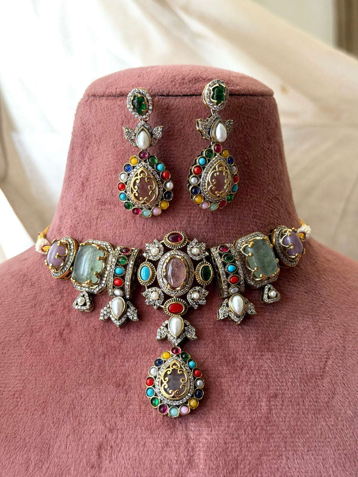 Pasha Fusion Choker Necklace Set