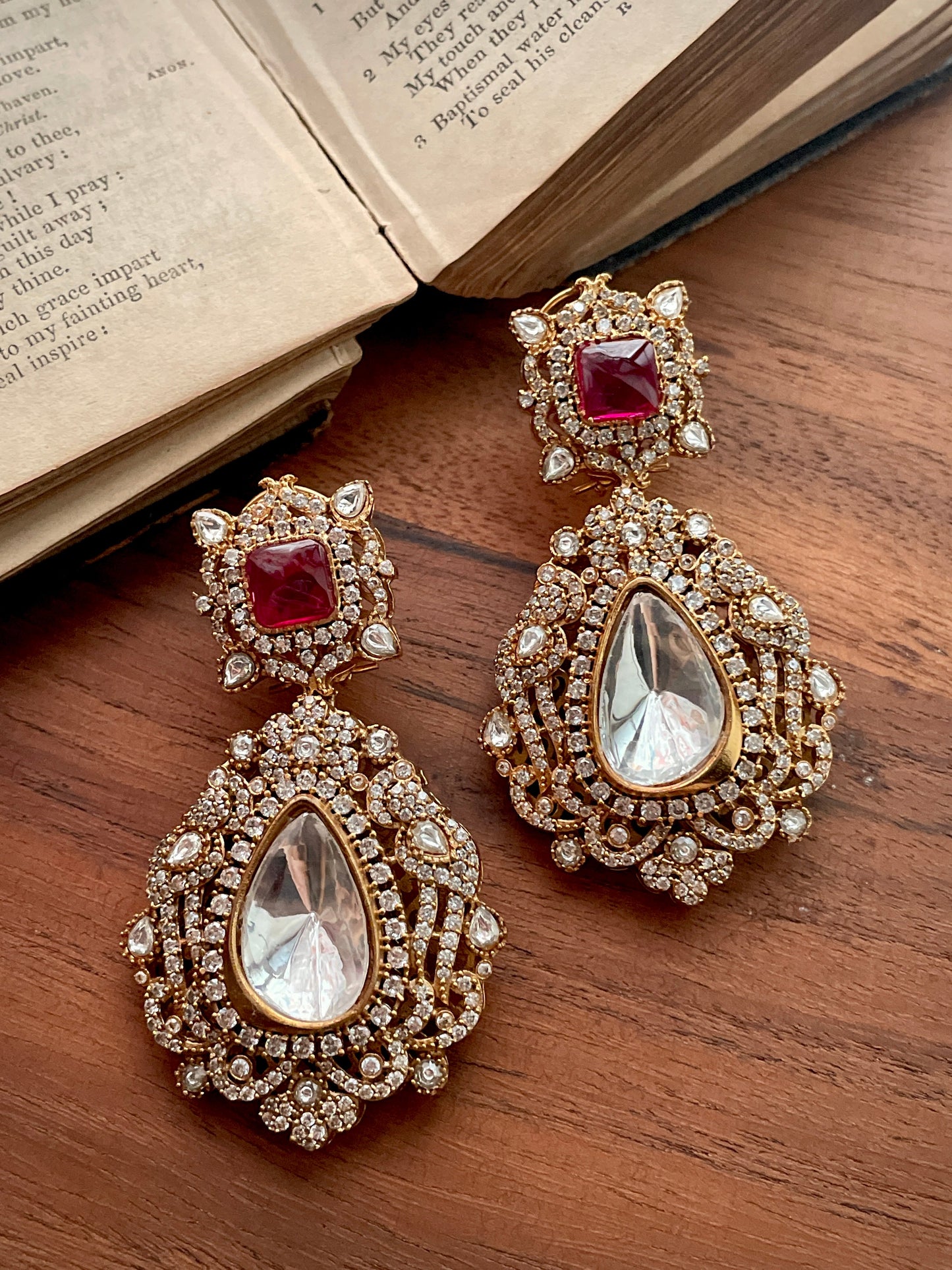 Gauravi Regal Polki Earrings