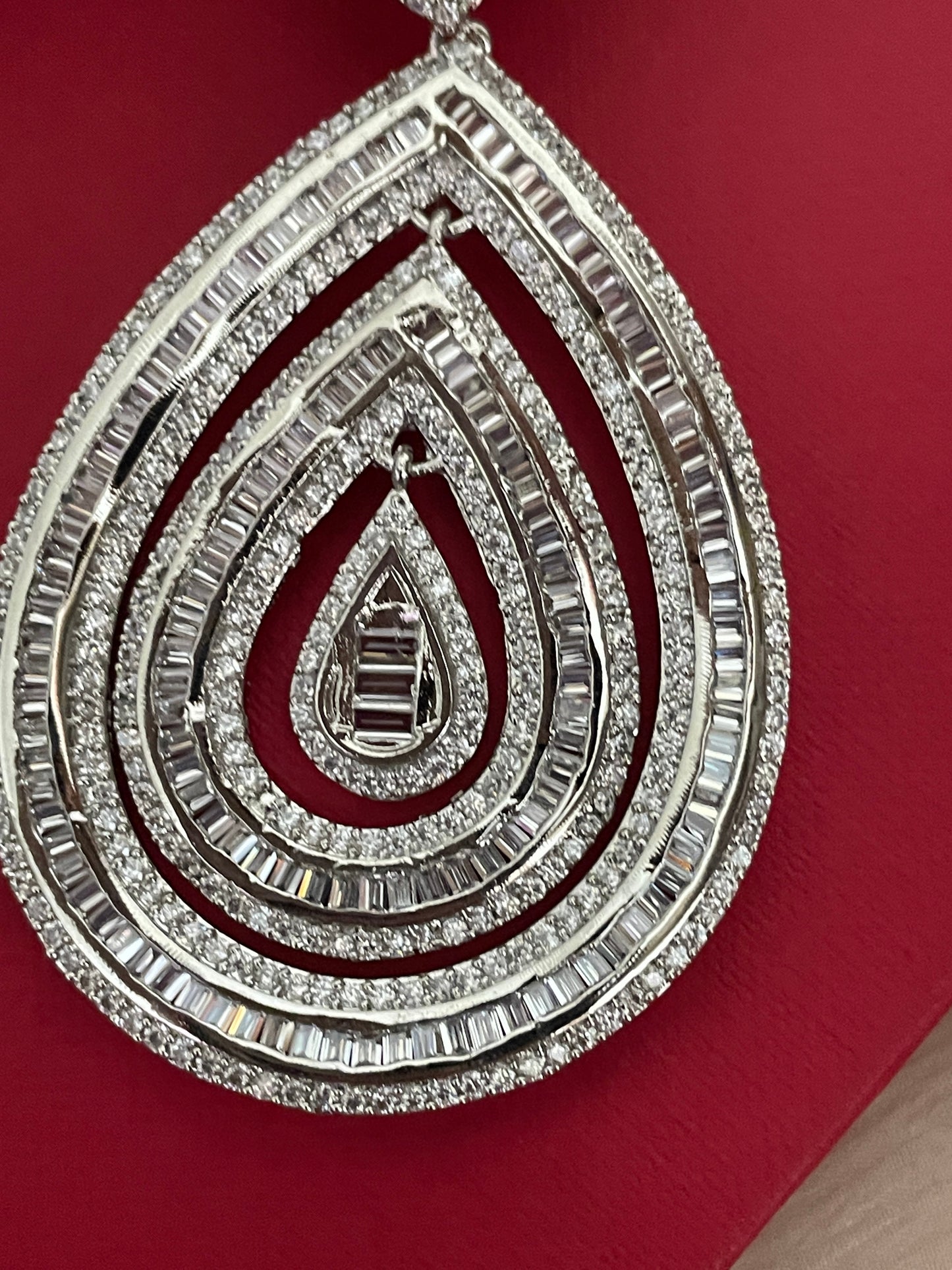 Diamond Glaze Channel Set Zircon Earring