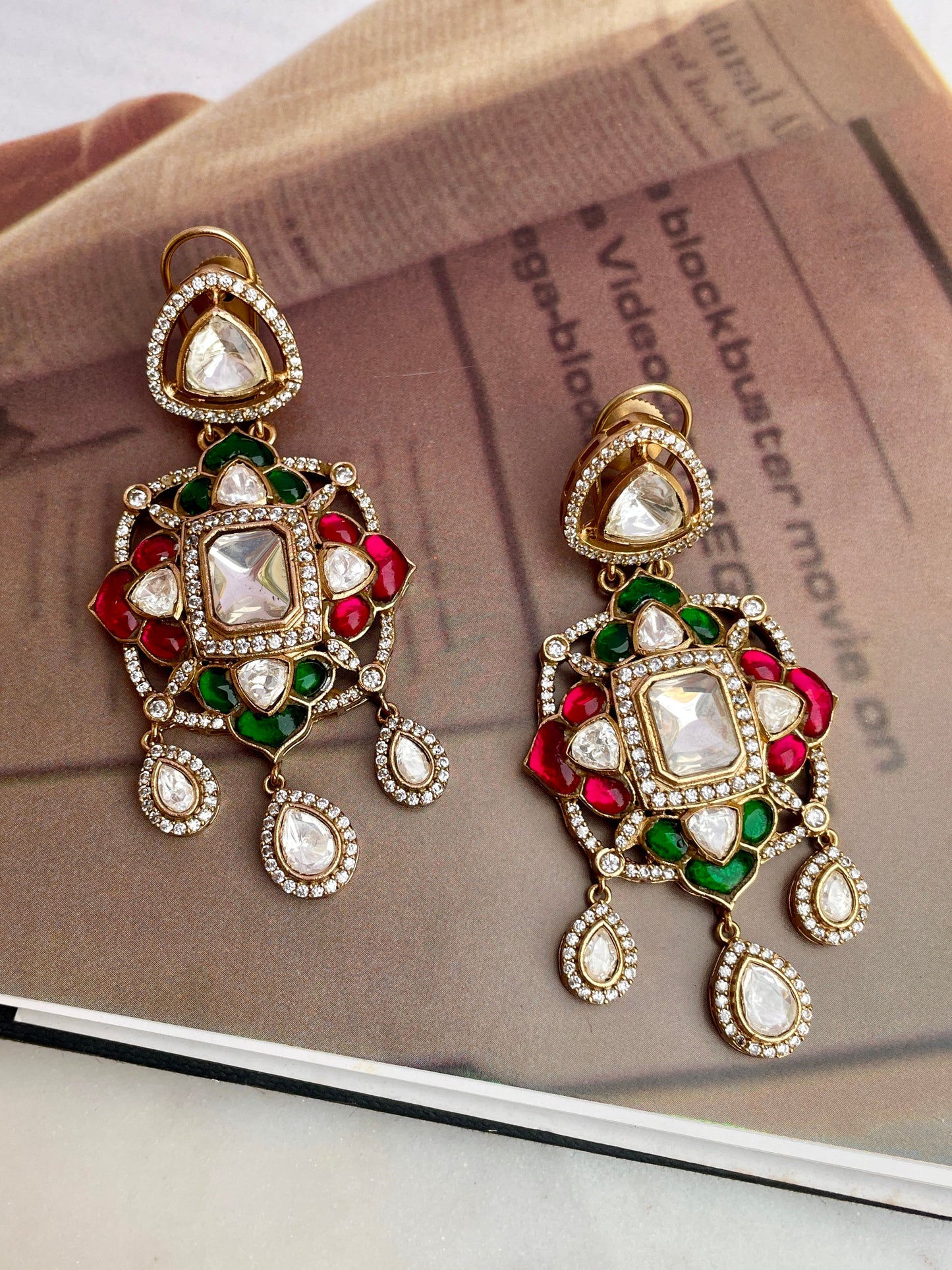 Pre Order- Veda Polki Earrings