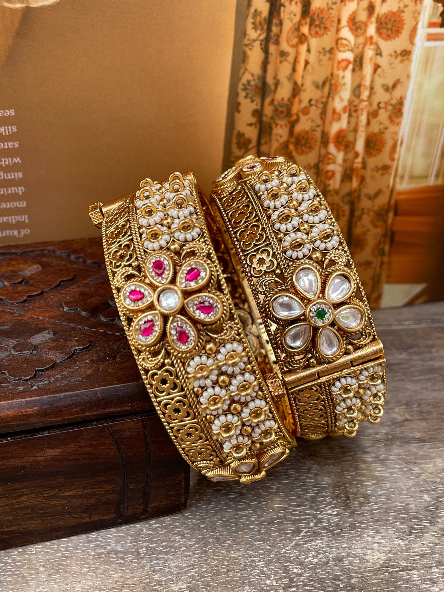 Prekshita Antique Openable Bangles -2.4/2.6