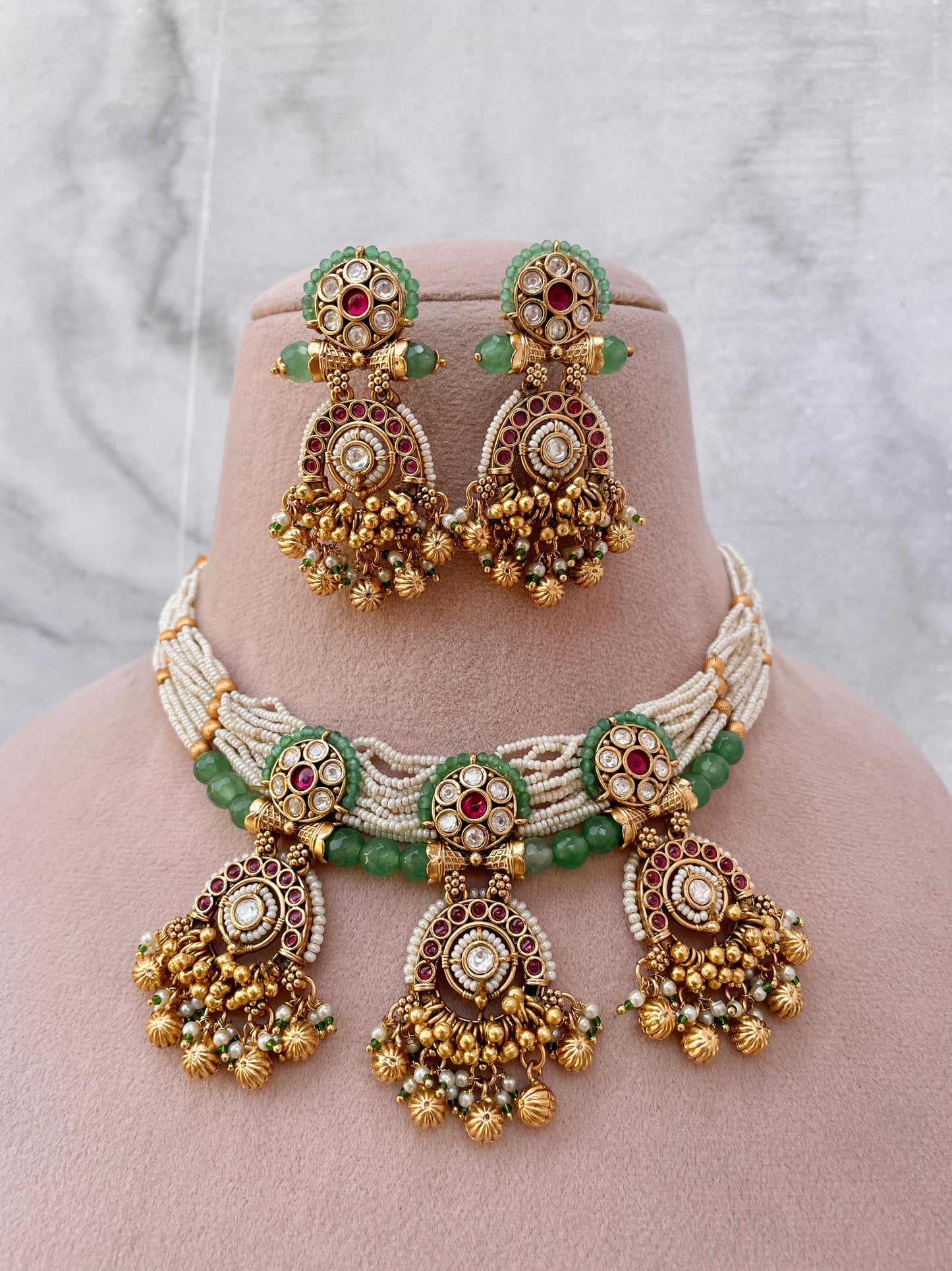 Agrima Antique Necklace Set