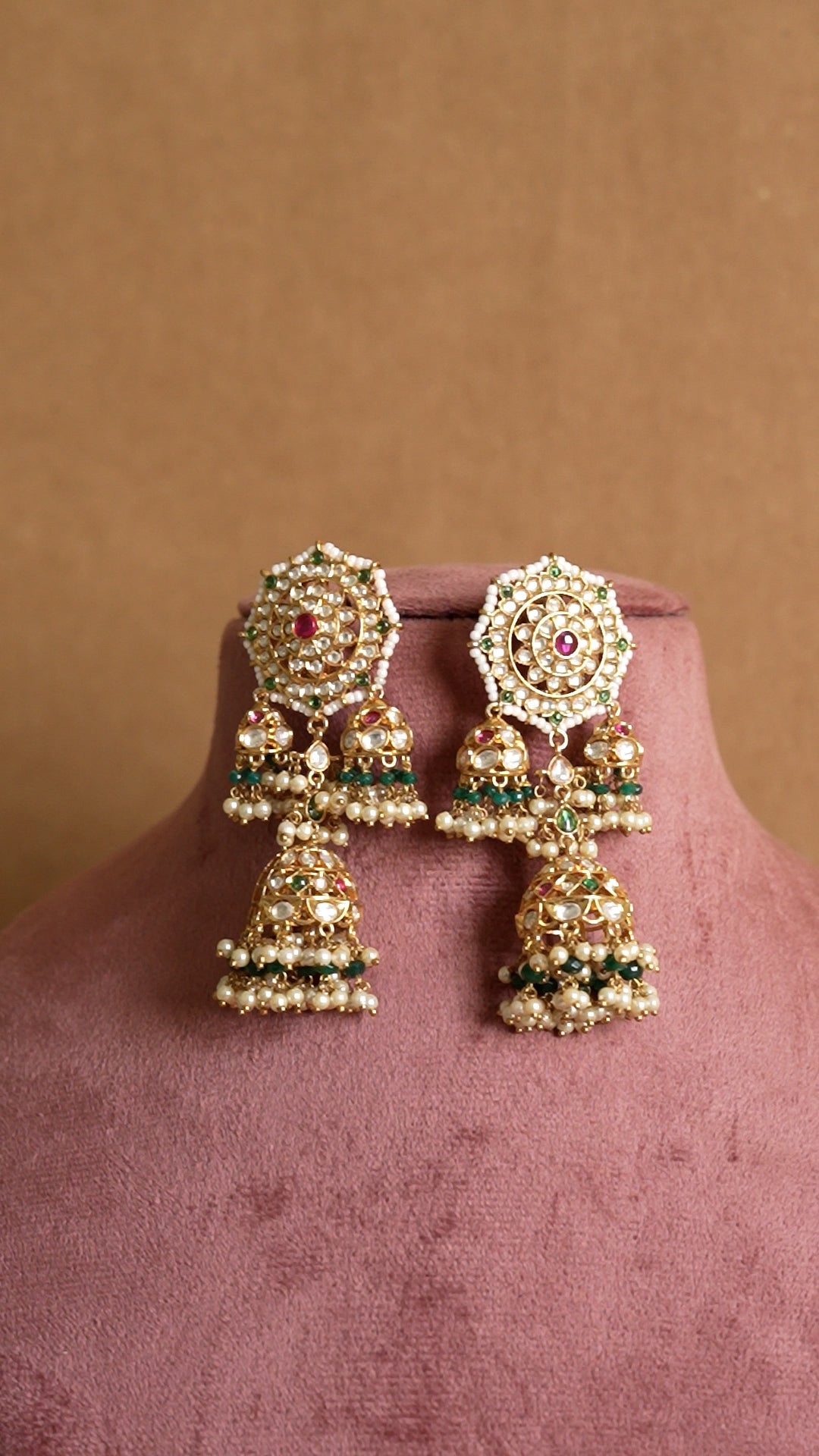 Sohni Polki Jhumka Earrings