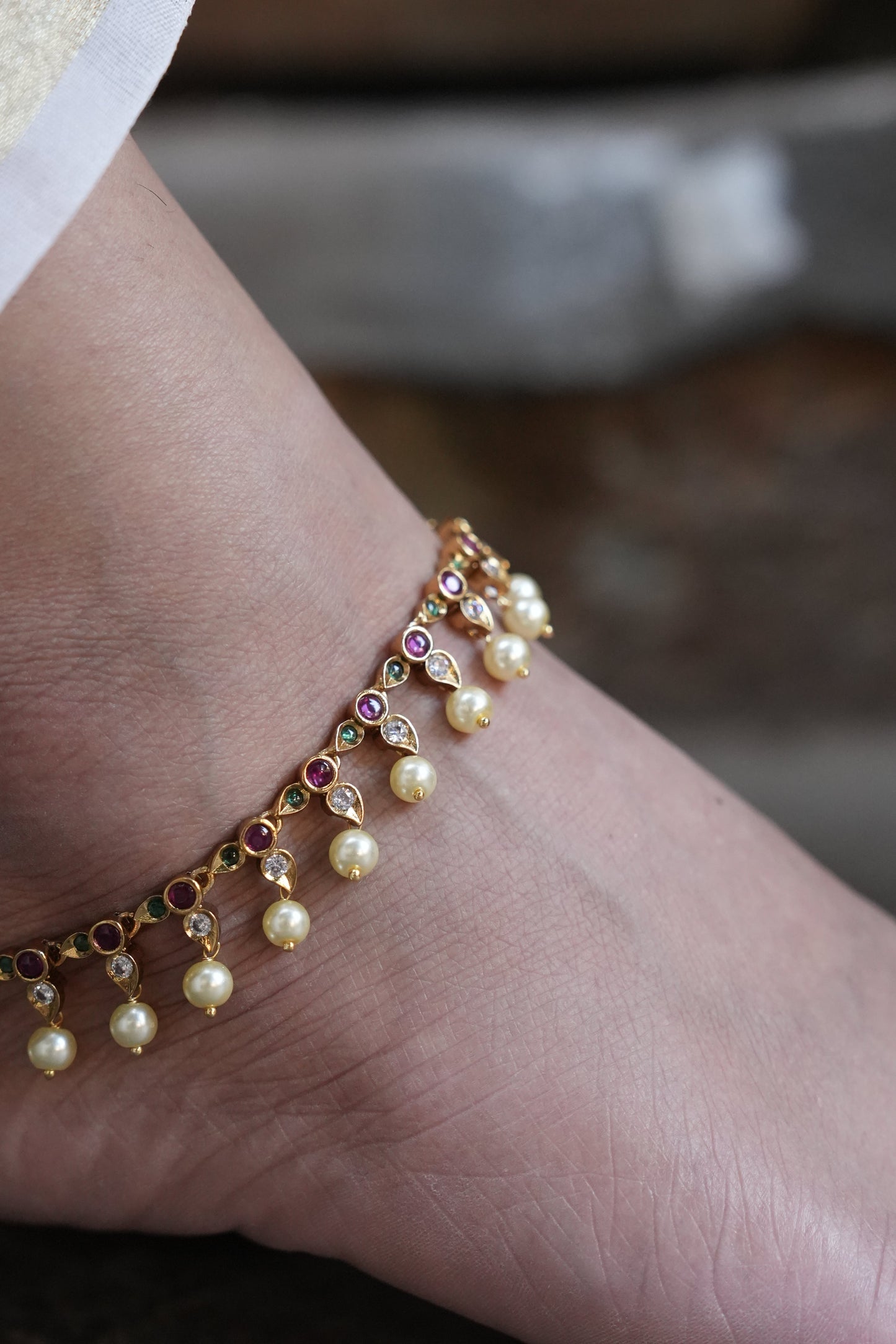 Maalika Antique Finish Payal