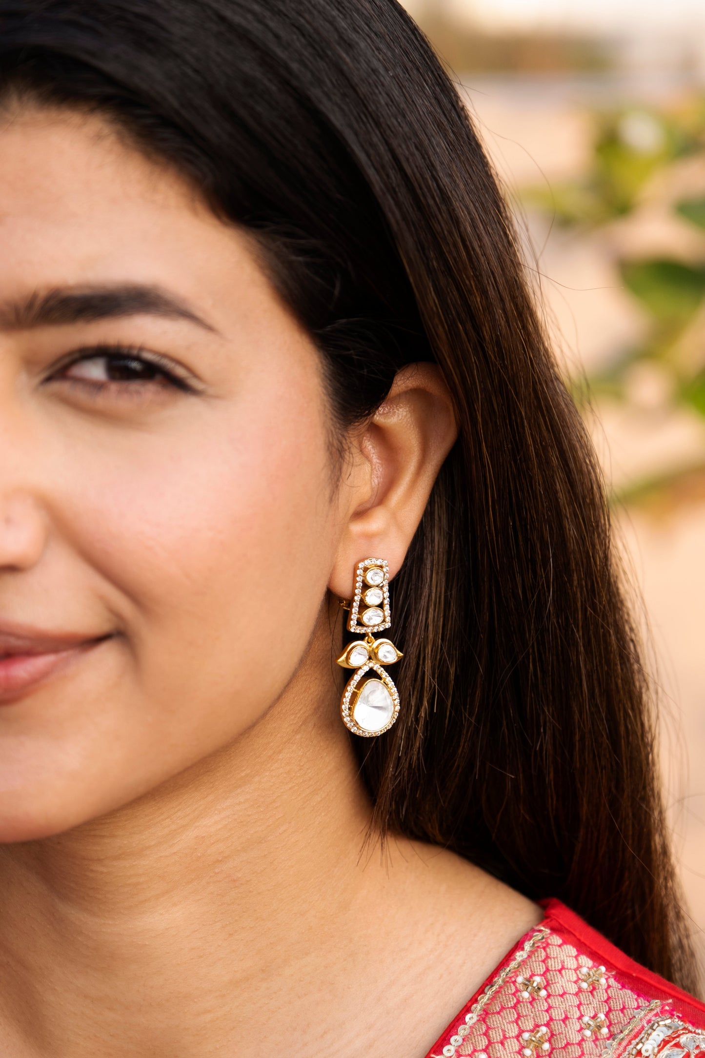 Jivika Polki Earrings
