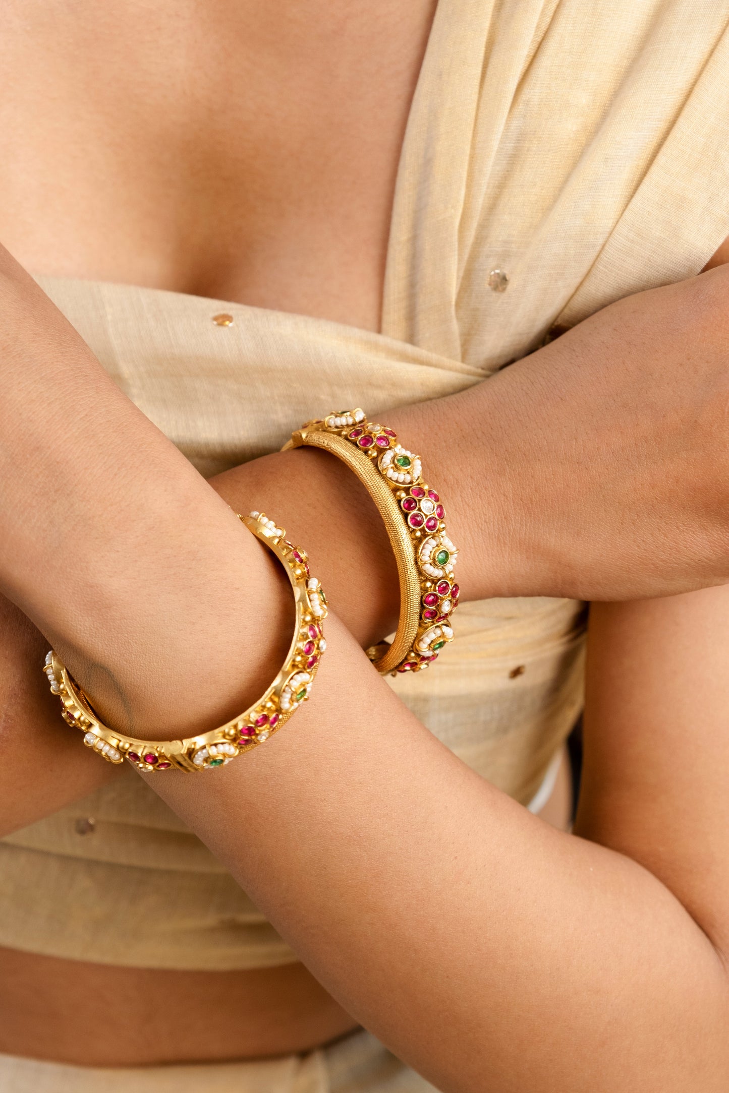 Barkha Antique Openable Bangle Set