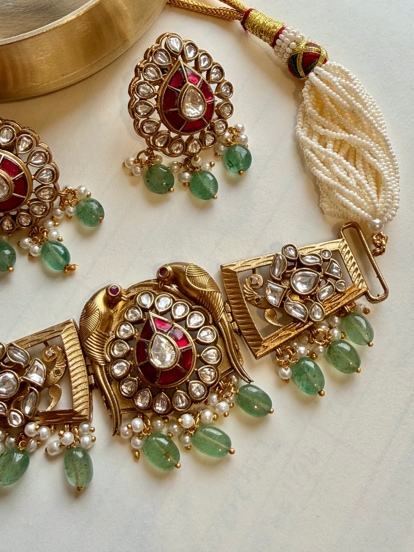 Chandrika Parrot Choker Necklace Set