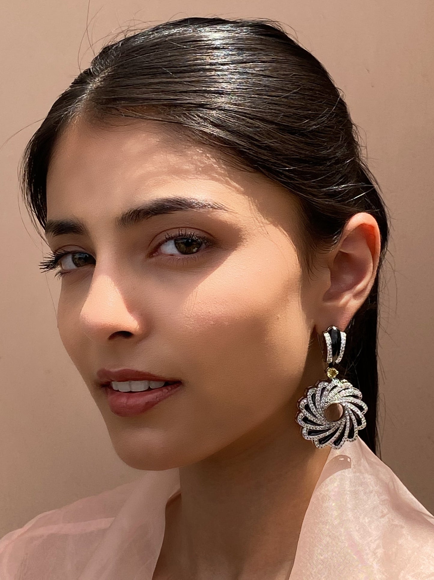 Swirl Enamel Earrings