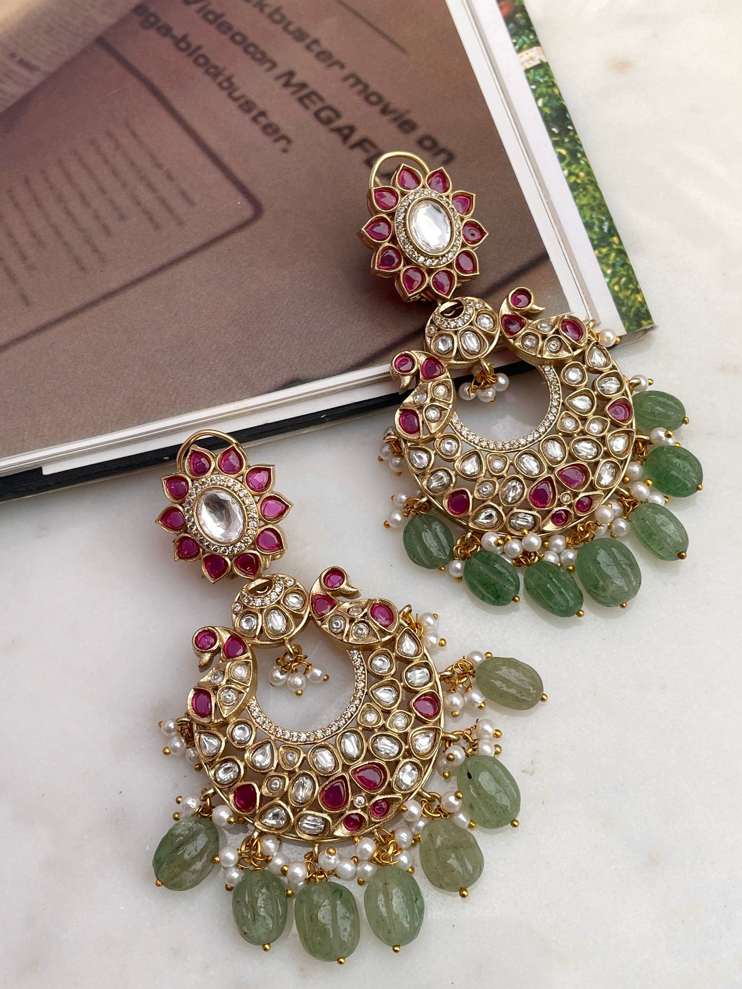 Mandakini Polki Chaandbaali Earrings