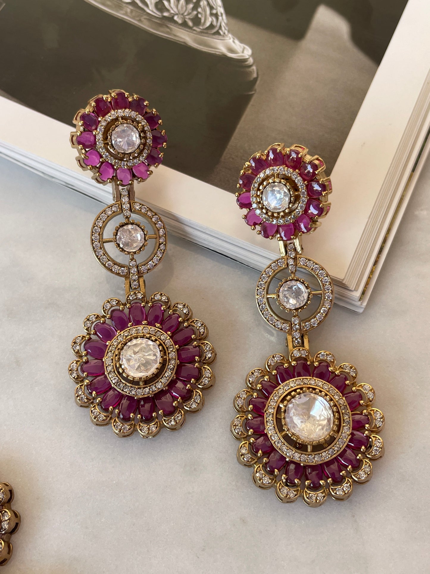 Pre Order- Sharini ruby Necklace Set