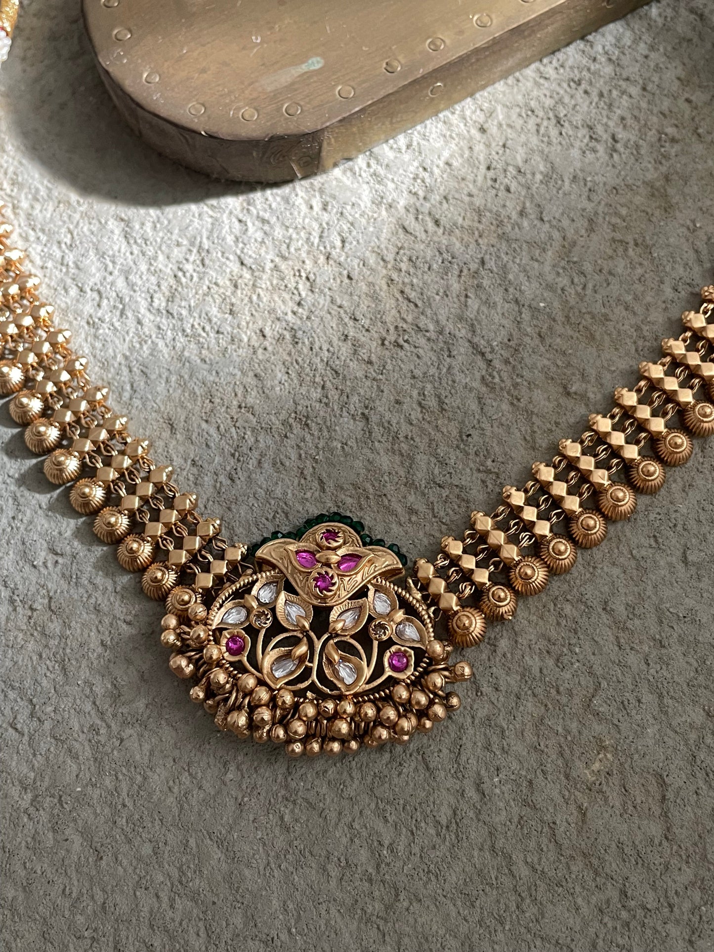 Saloni Antique Ghungroo Only Necklace