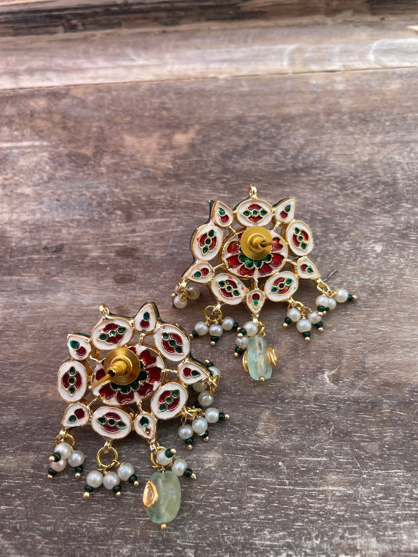 Ratna Kundan Navratna Studs