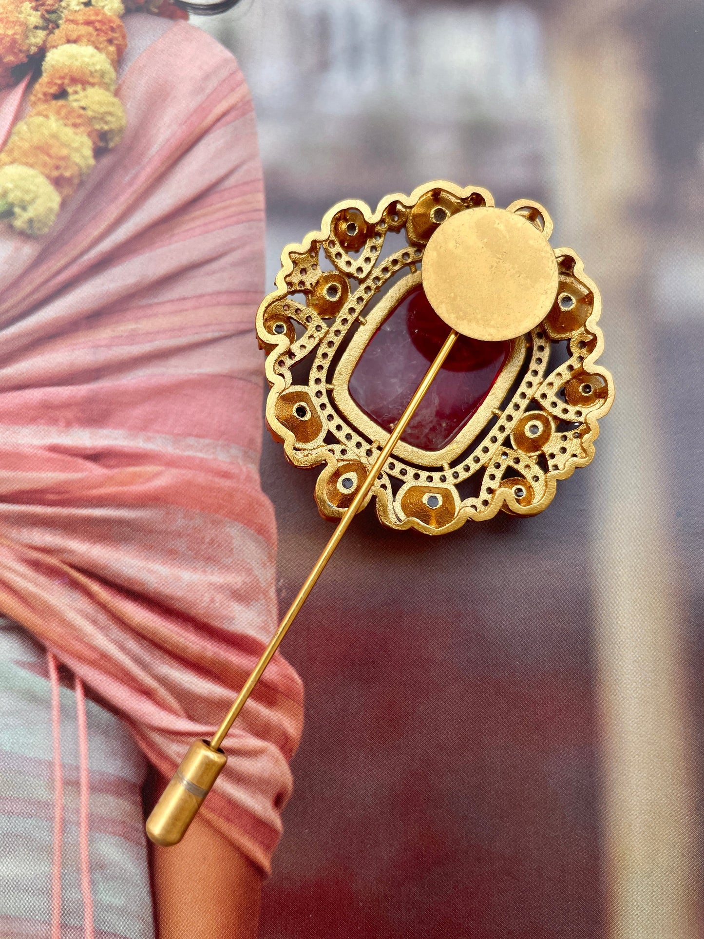 Kairaj Ruby Lapel Pin