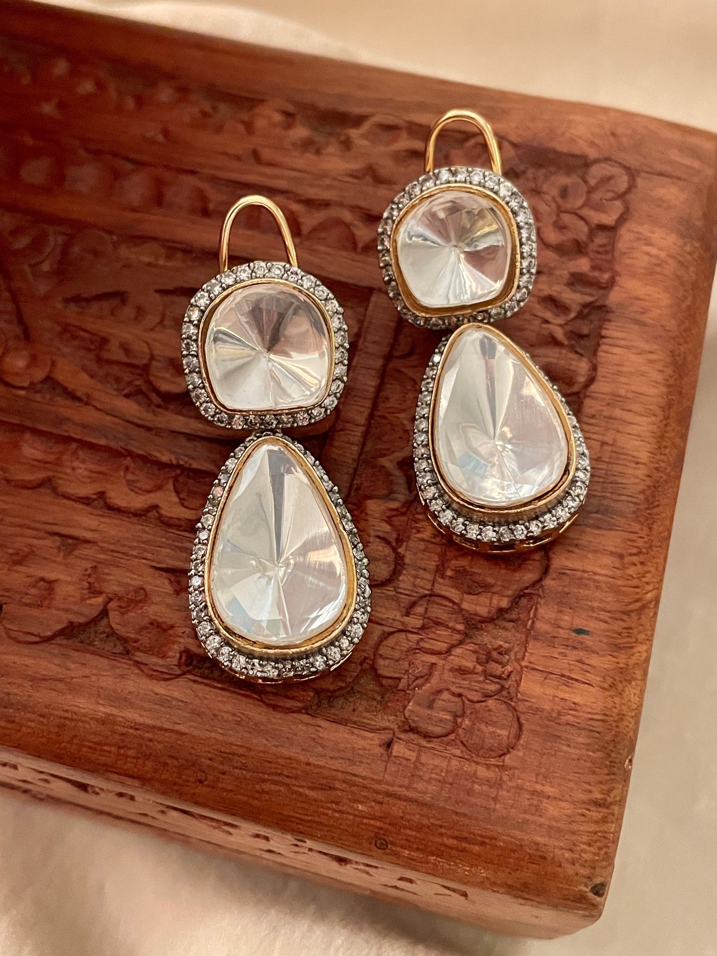 Saher Polki Studs