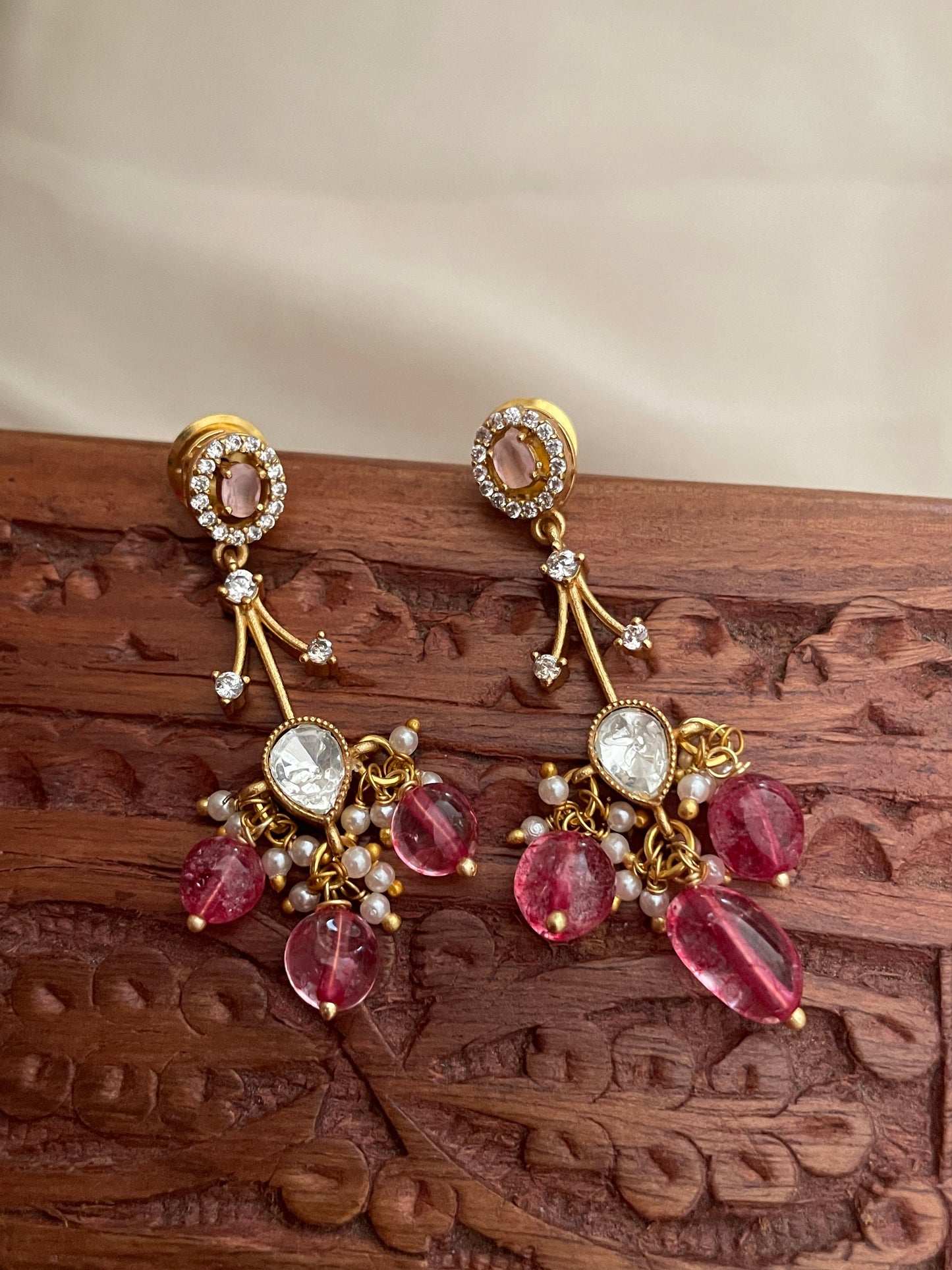 Sandhya Polki & Ruby Necklace Set