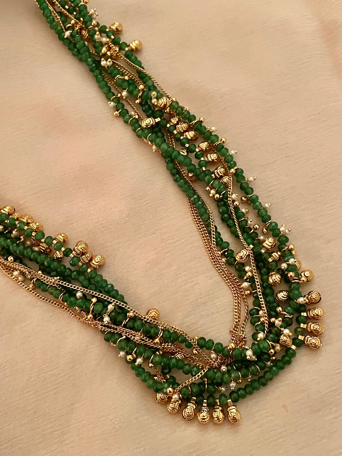 Kumud Beaded Long Necklace Set