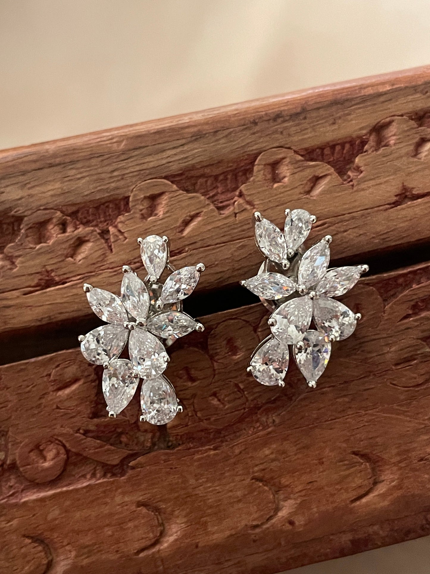 Ziya Zircon Stud Earrings