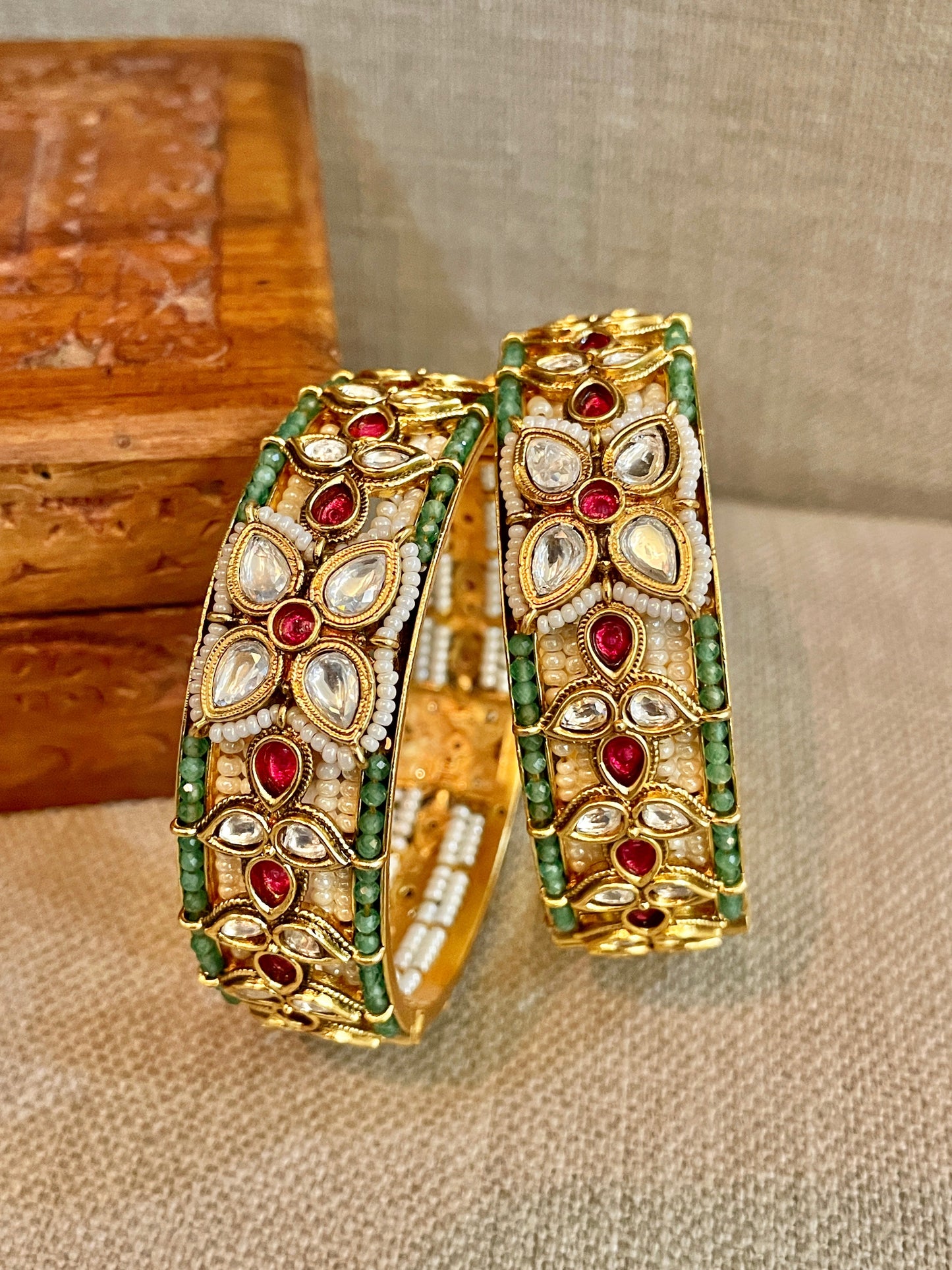 Shringaar Polki Bangle Set