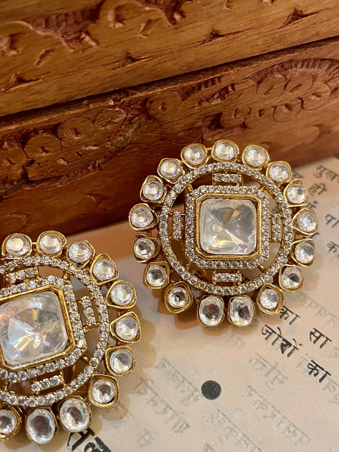 Kosha Polki Stud Earrings
