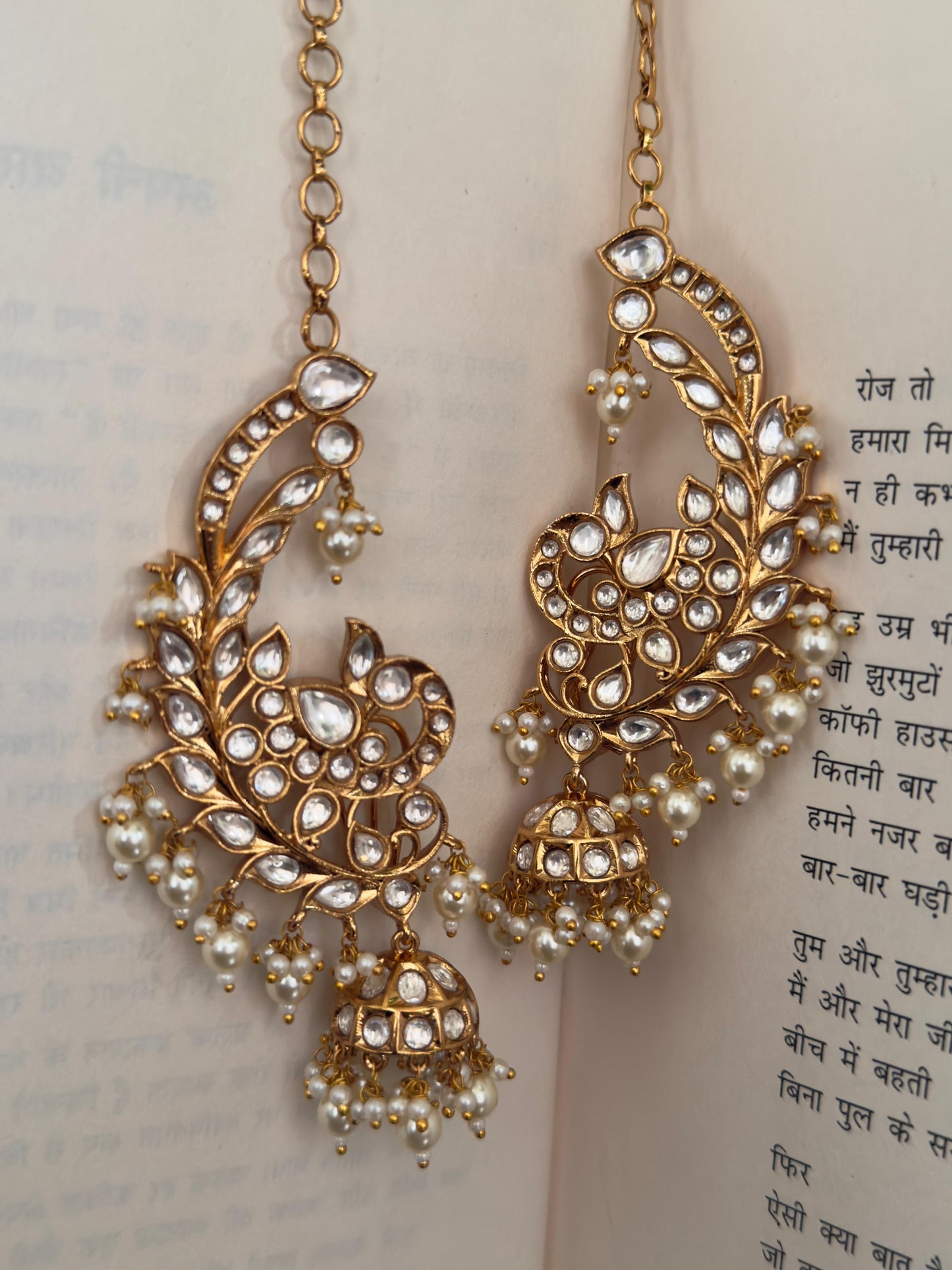 The Monsoon Peacock Polki Ear Cuff