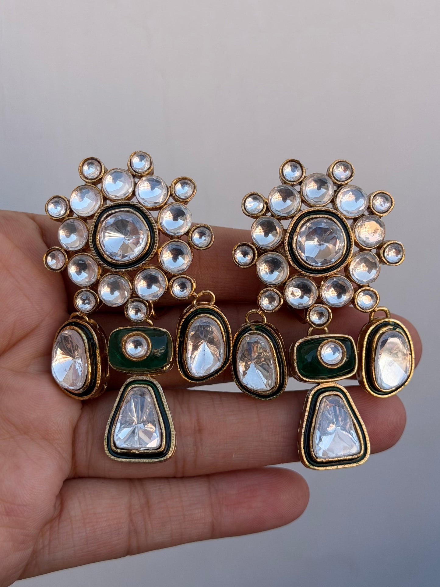 Dhunn Polki Dangler Earrings