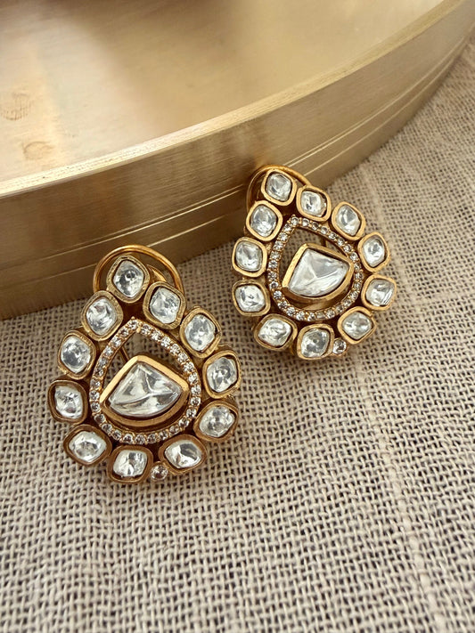 Gomti Polki Stud Earrings
