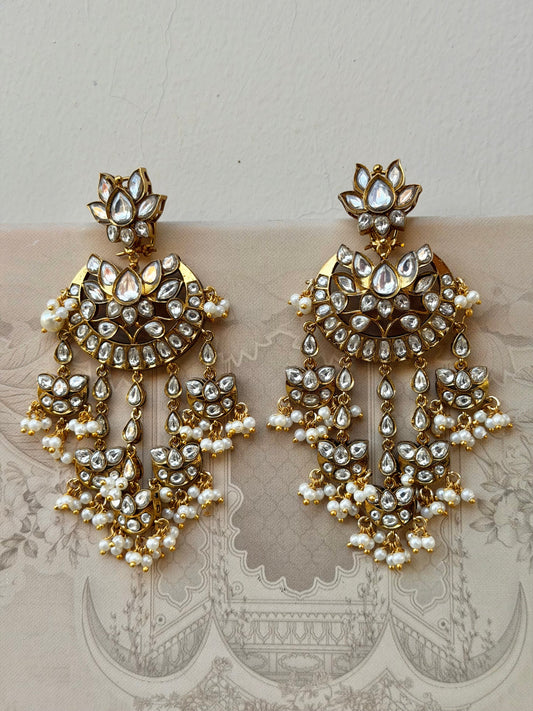 Savina Polki Chaandbaali Earrings