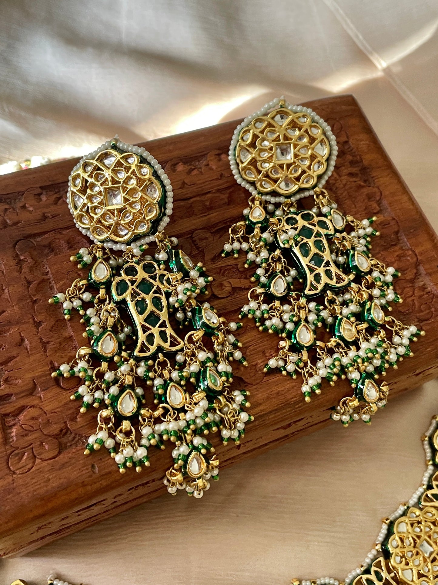 Rani Reshma Kundan Necklace Set