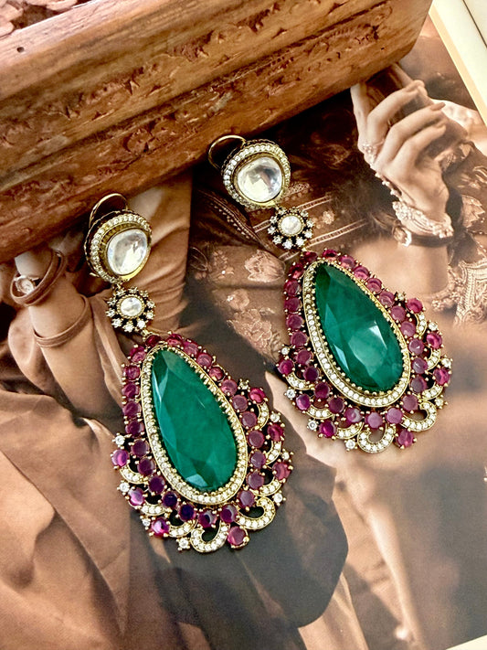 Sujan Emerald Danglers