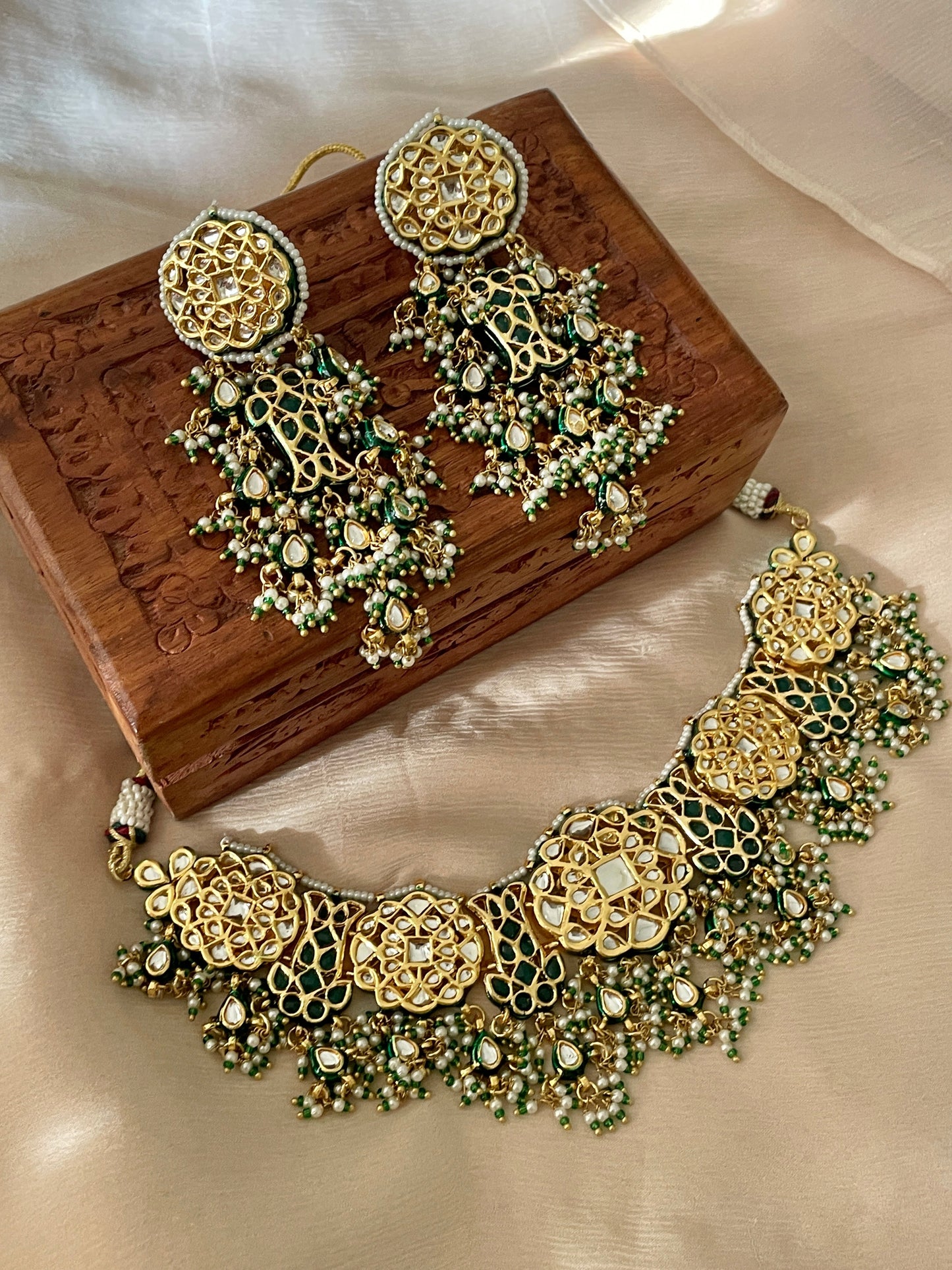 Rani Reshma Kundan Necklace Set