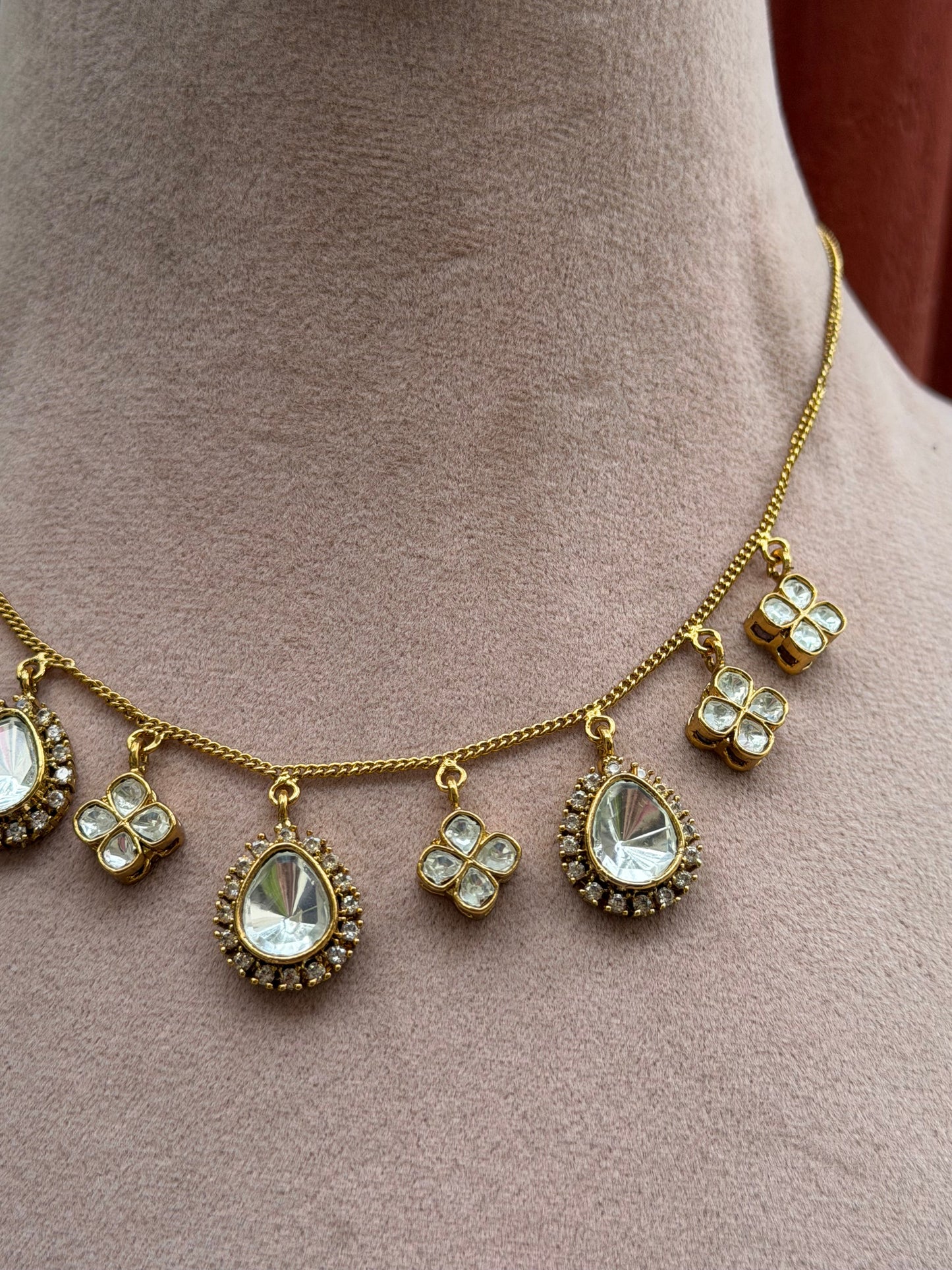 Sarla Polki Necklace Set