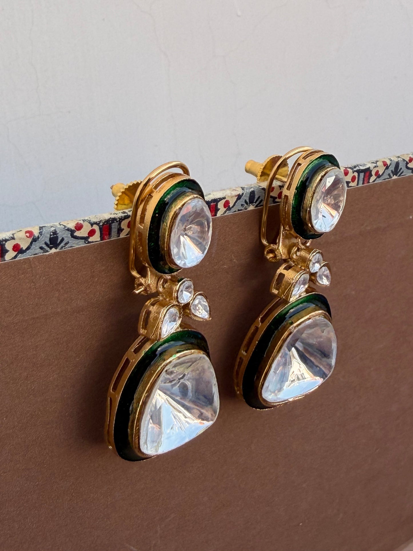 Anant Tara Drop Enamel Earrings