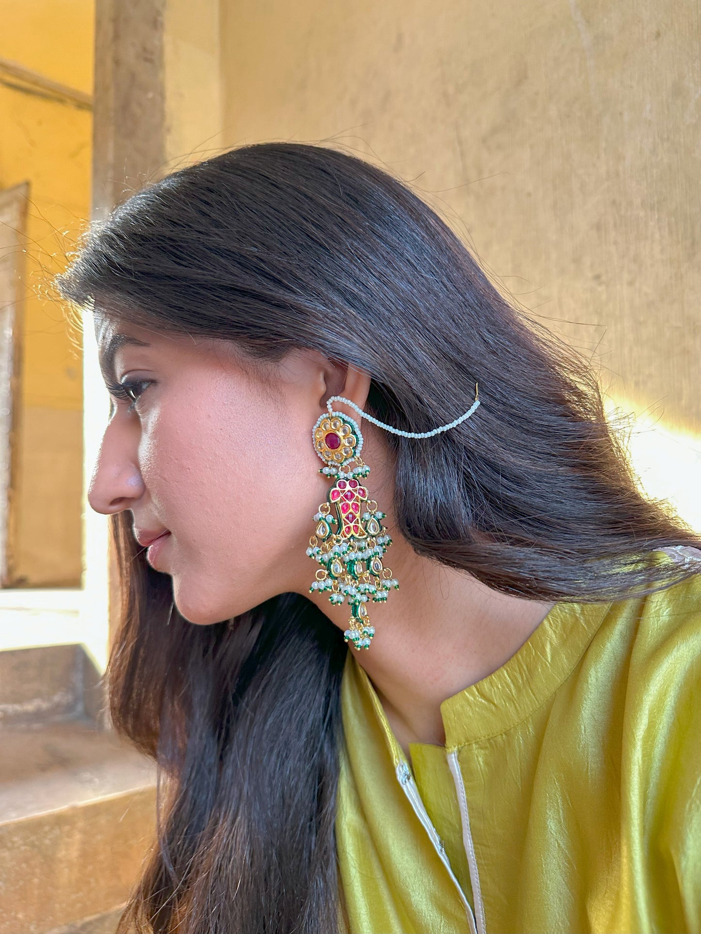 Kaya Kundan Earrings