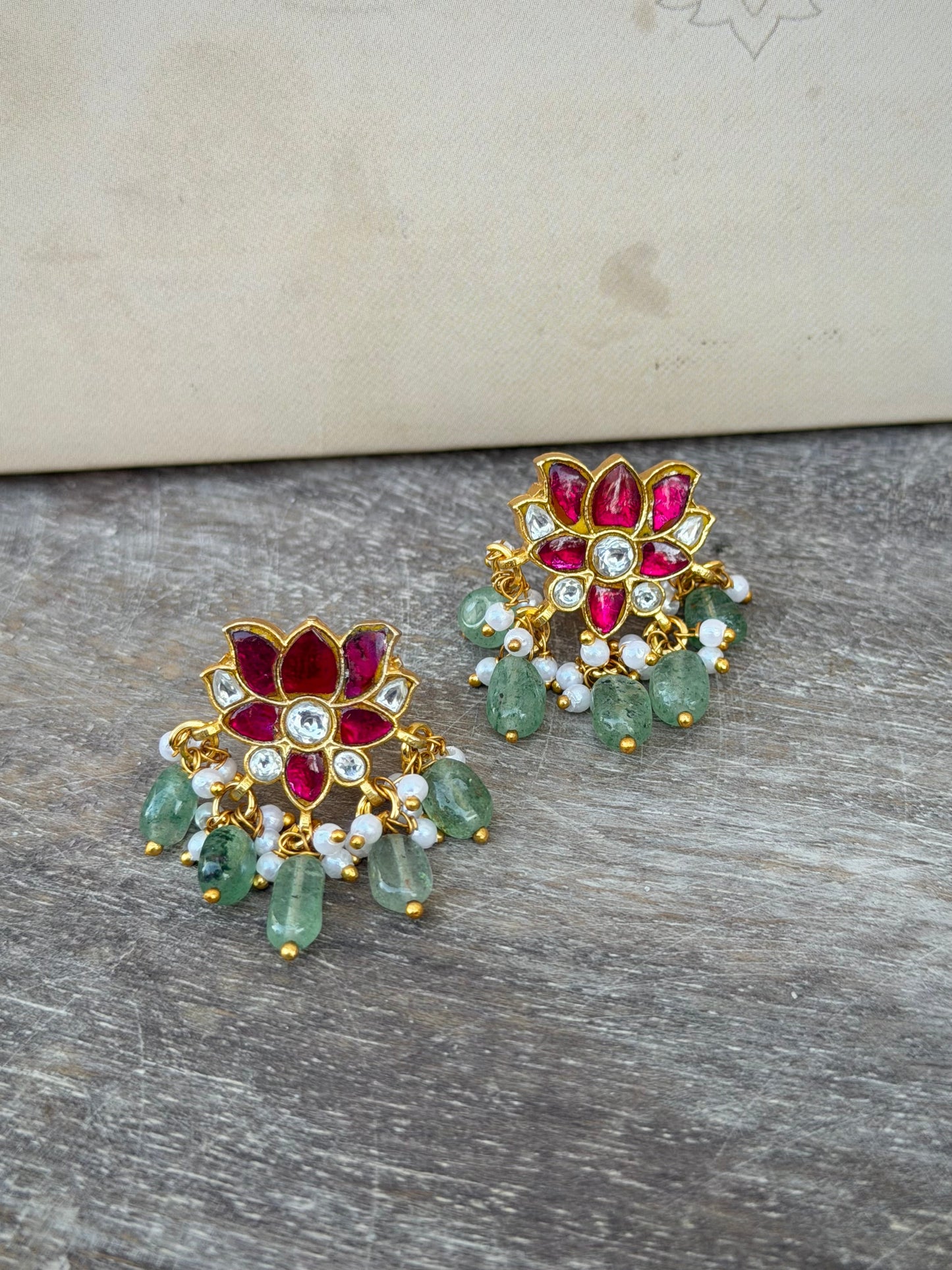 Kamal Studs- Red