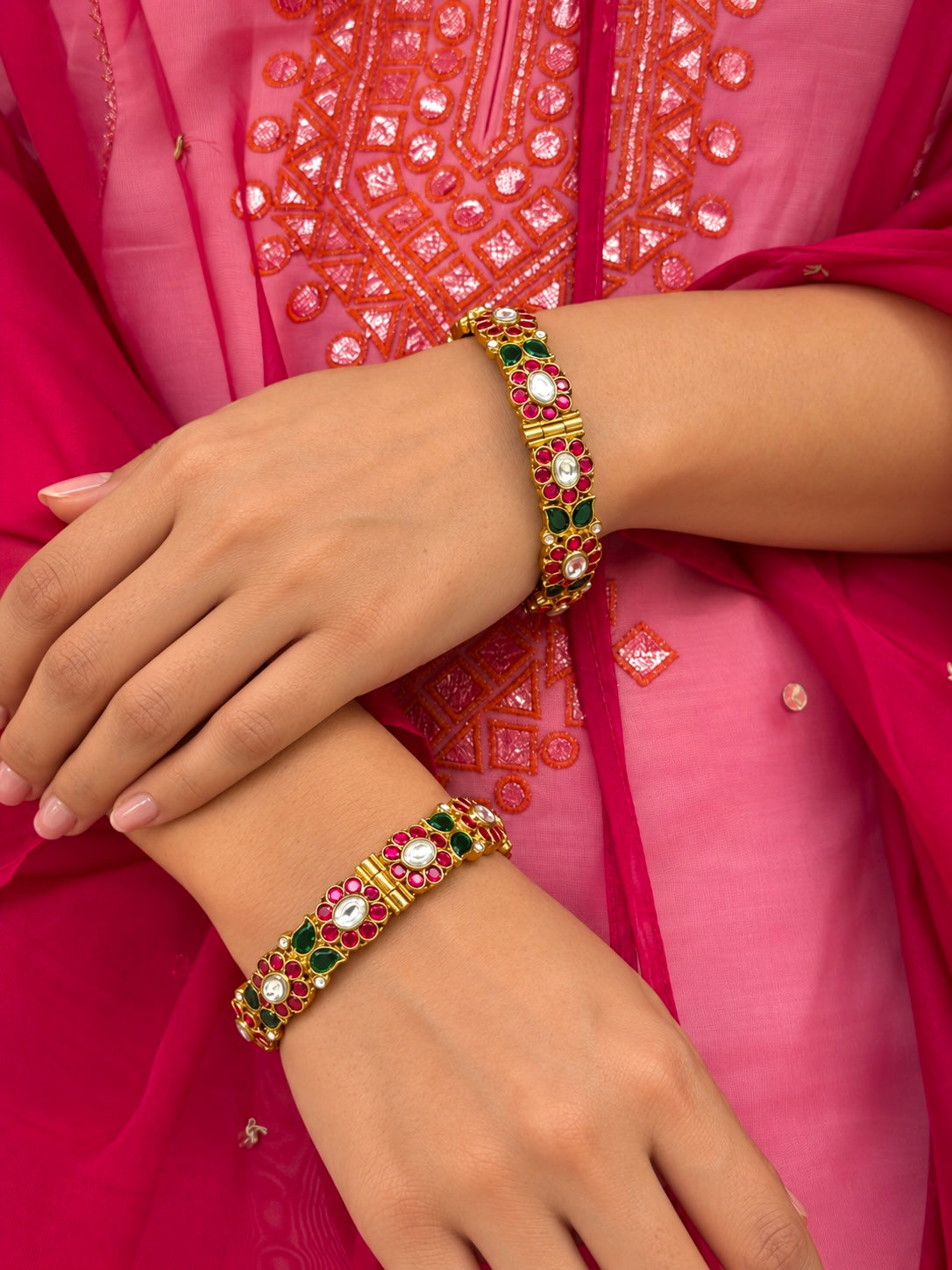 Mithiya Polki Bangles Set