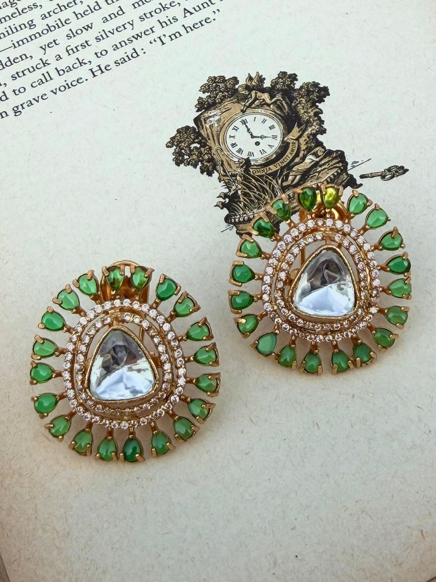 Bhavani Polki Stud Earrings