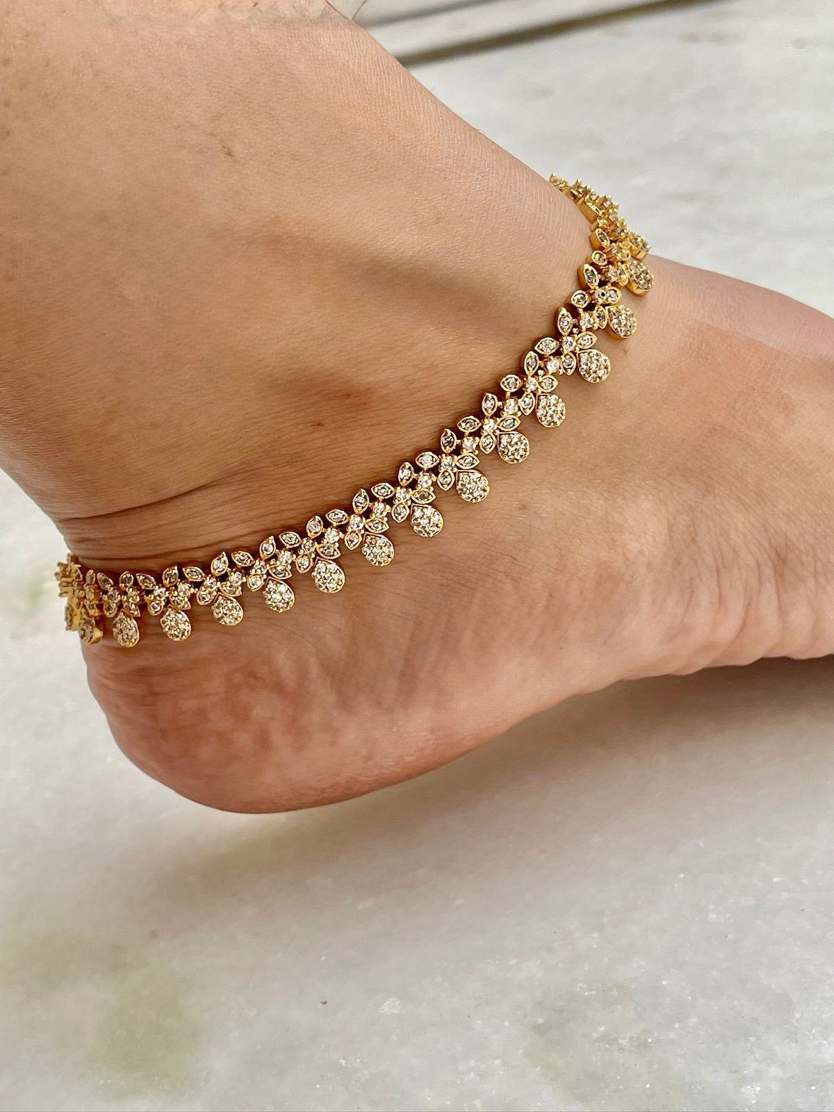Bindiya Gold Plated Payal