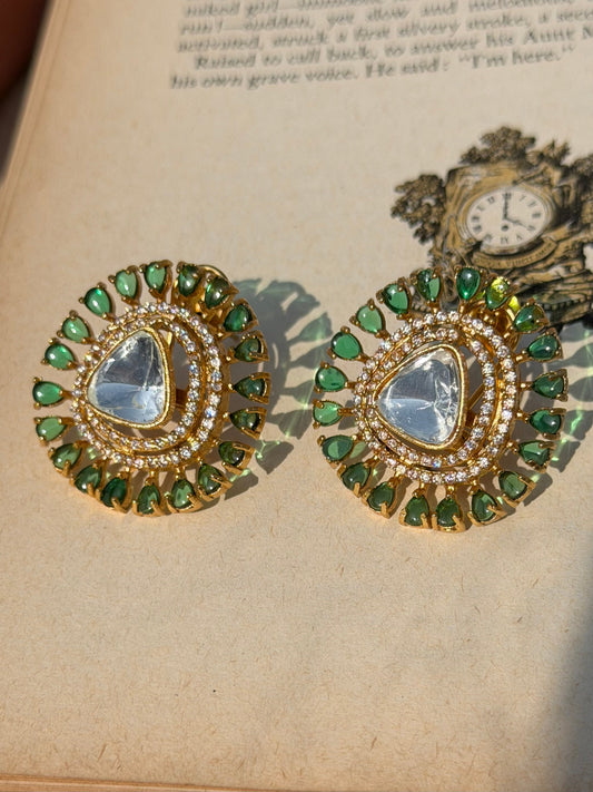 Bhavani Polki Stud Earrings