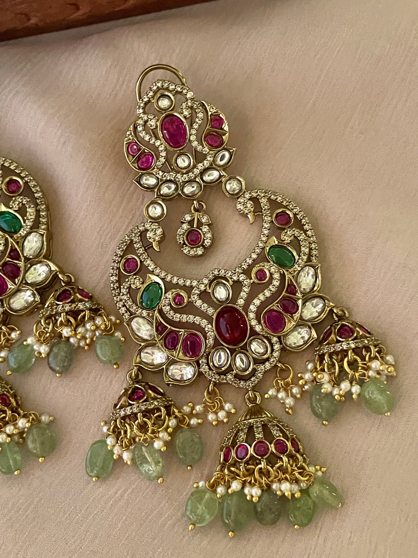 Kuru Polki Chaandbaali Earrings