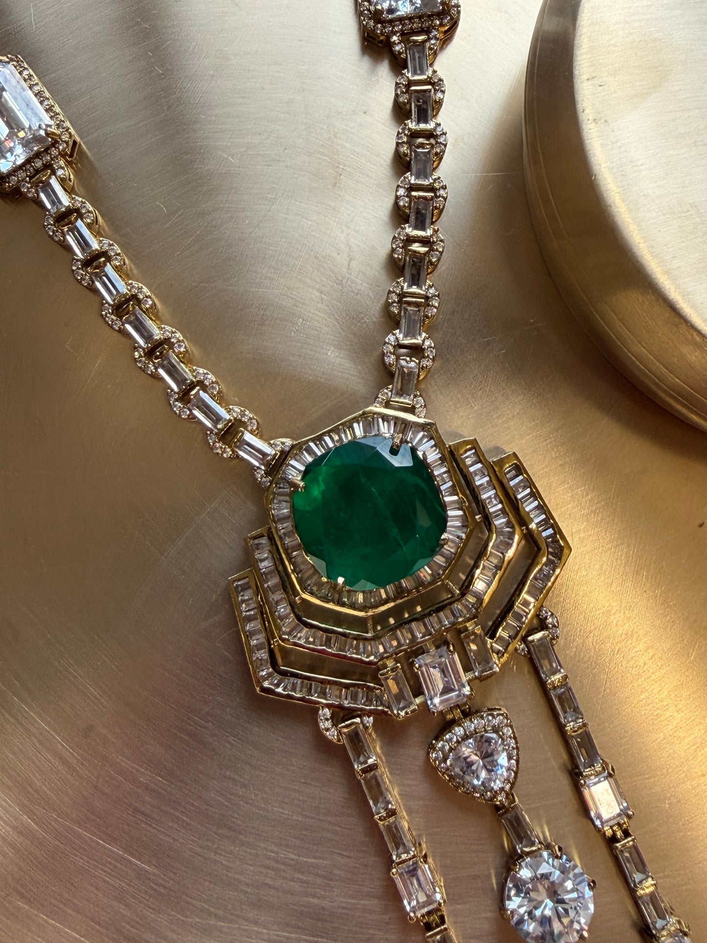 The Empress Emerald Necklace Set