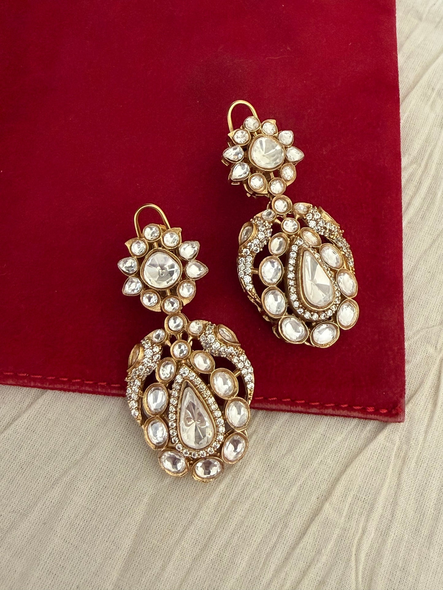 Mirian Bird Polki Earrings