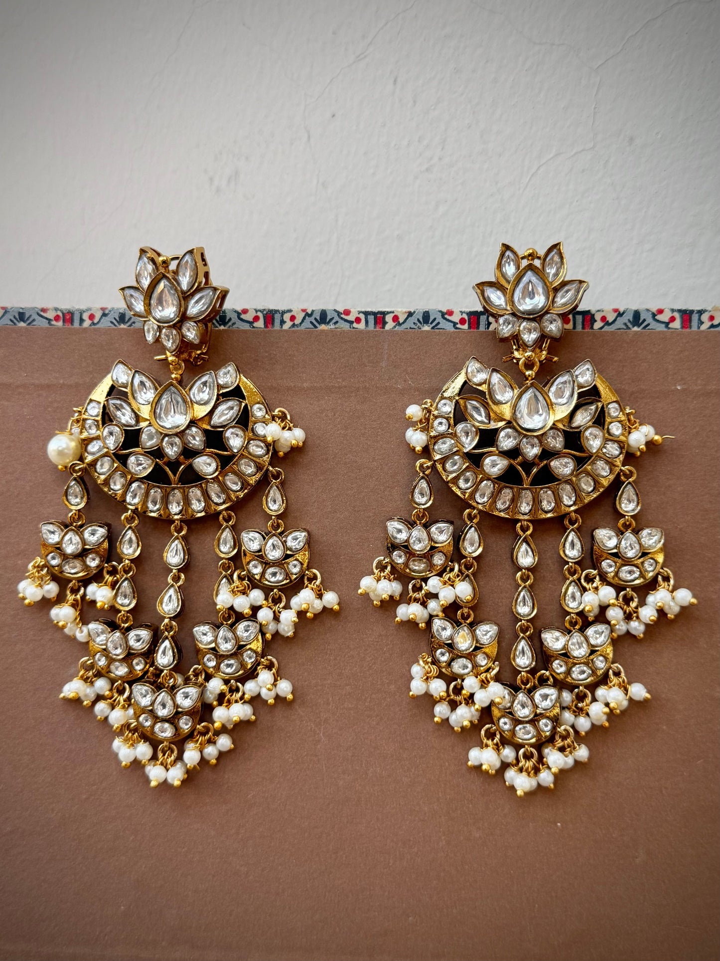 Savina Polki Chaandbaali Earrings