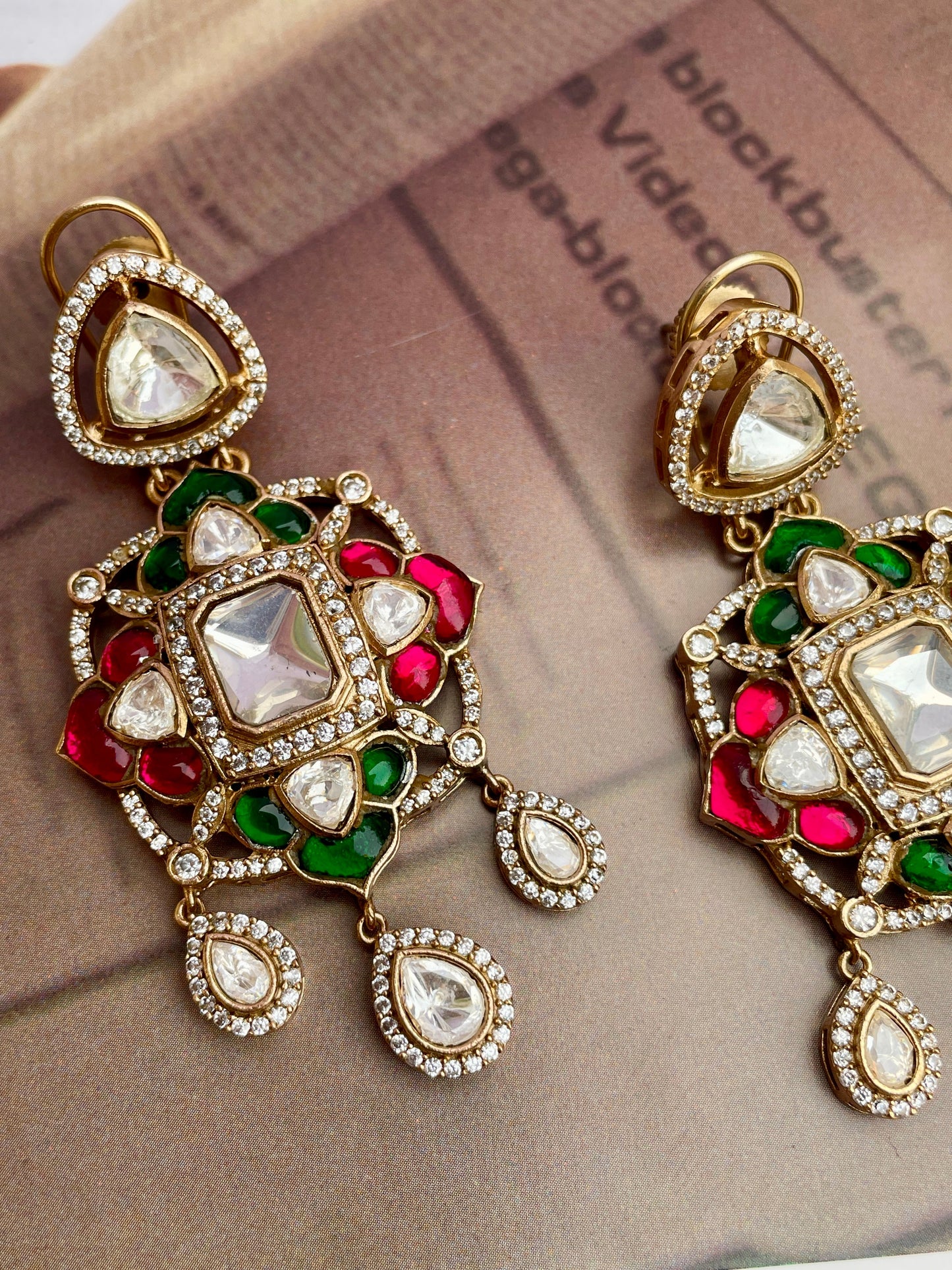 Pre Order- Veda Polki Earrings