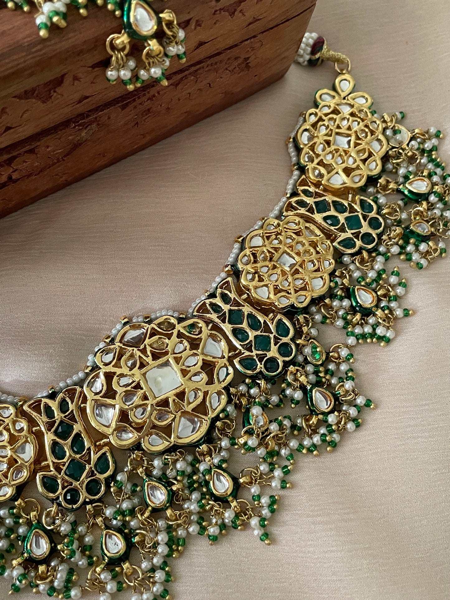 Rani Reshma Kundan Necklace Set