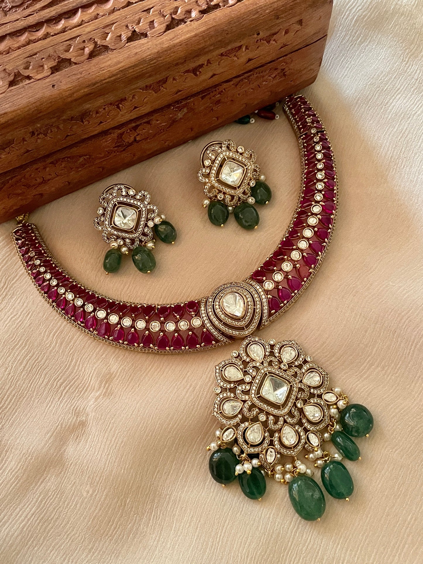 Neeta Ruby Necklace Set