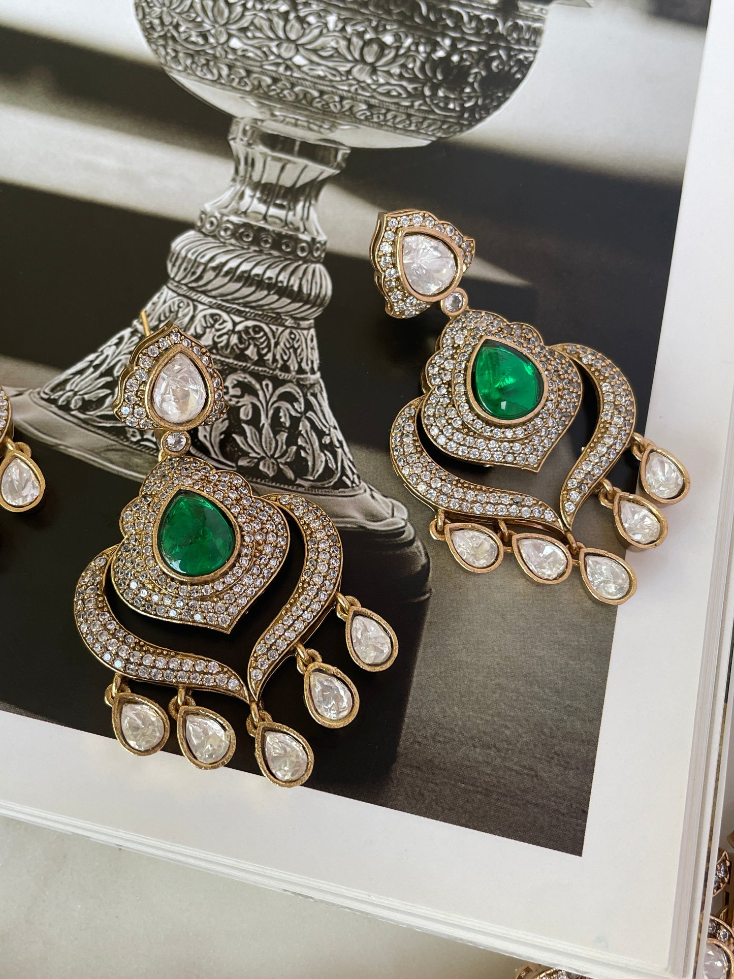 Pre Order - Kamyani Emerald Choker Necklace