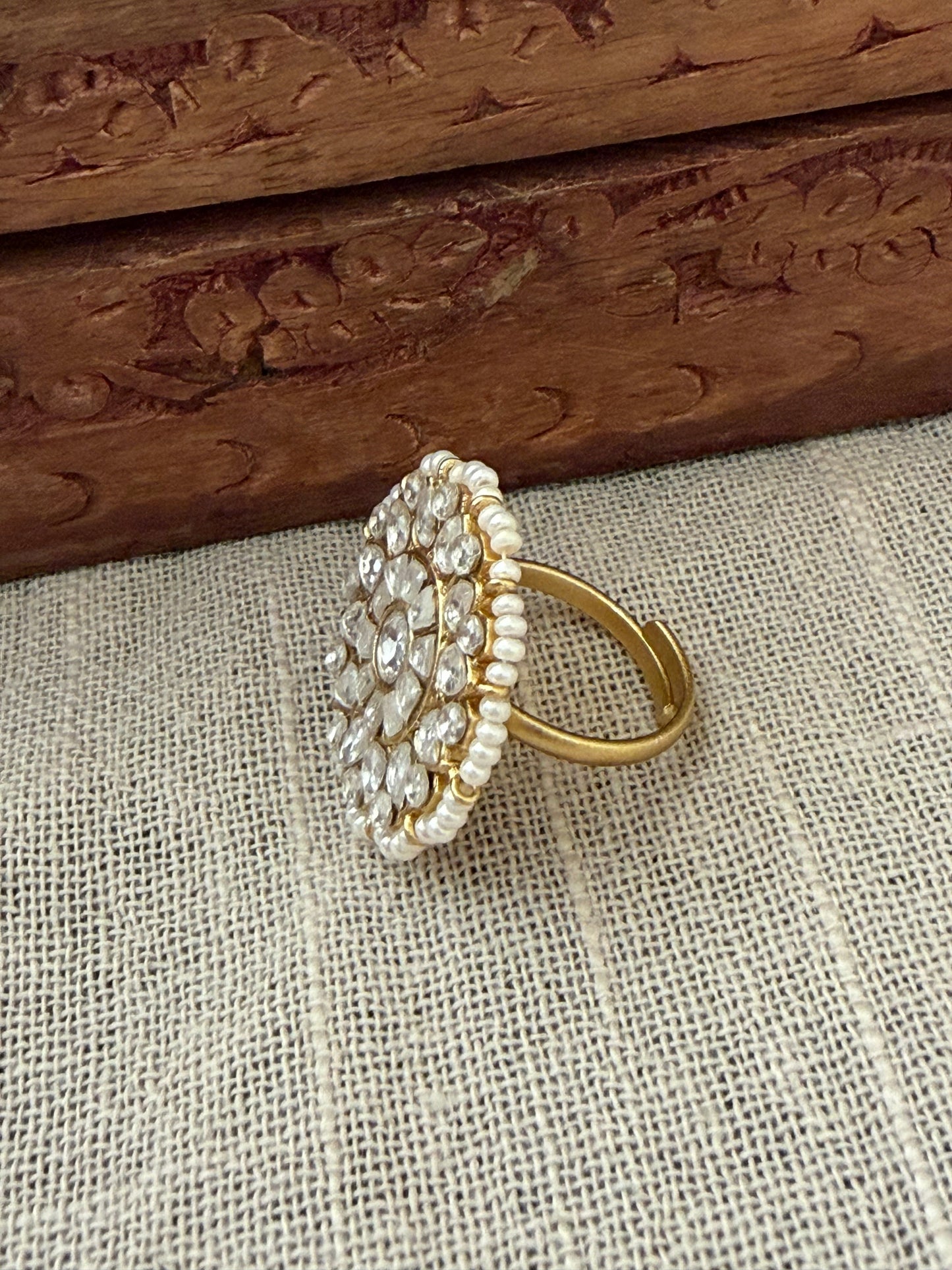 Ramvi Jadau Polki Ring
