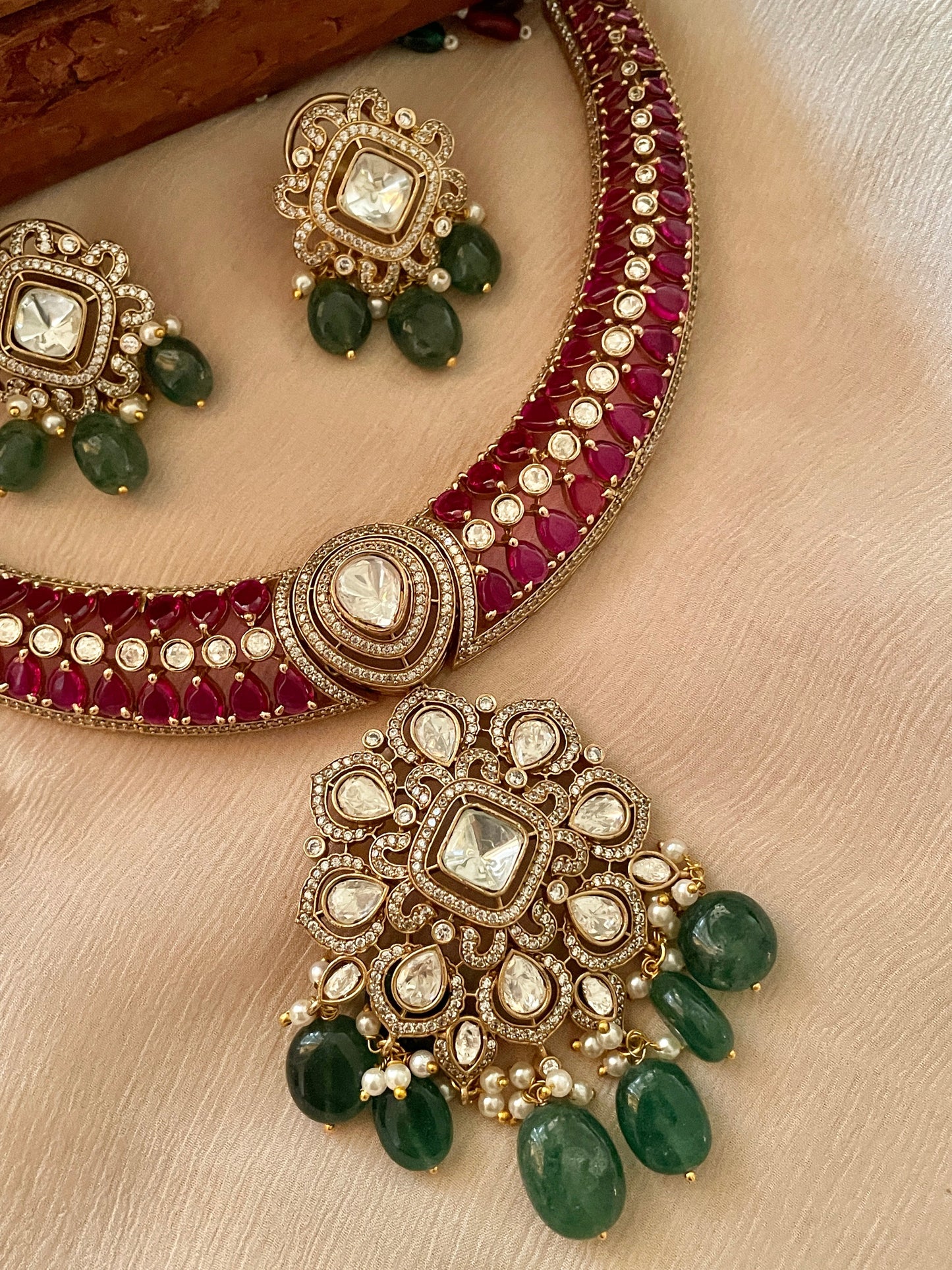 Neeta Ruby Necklace Set