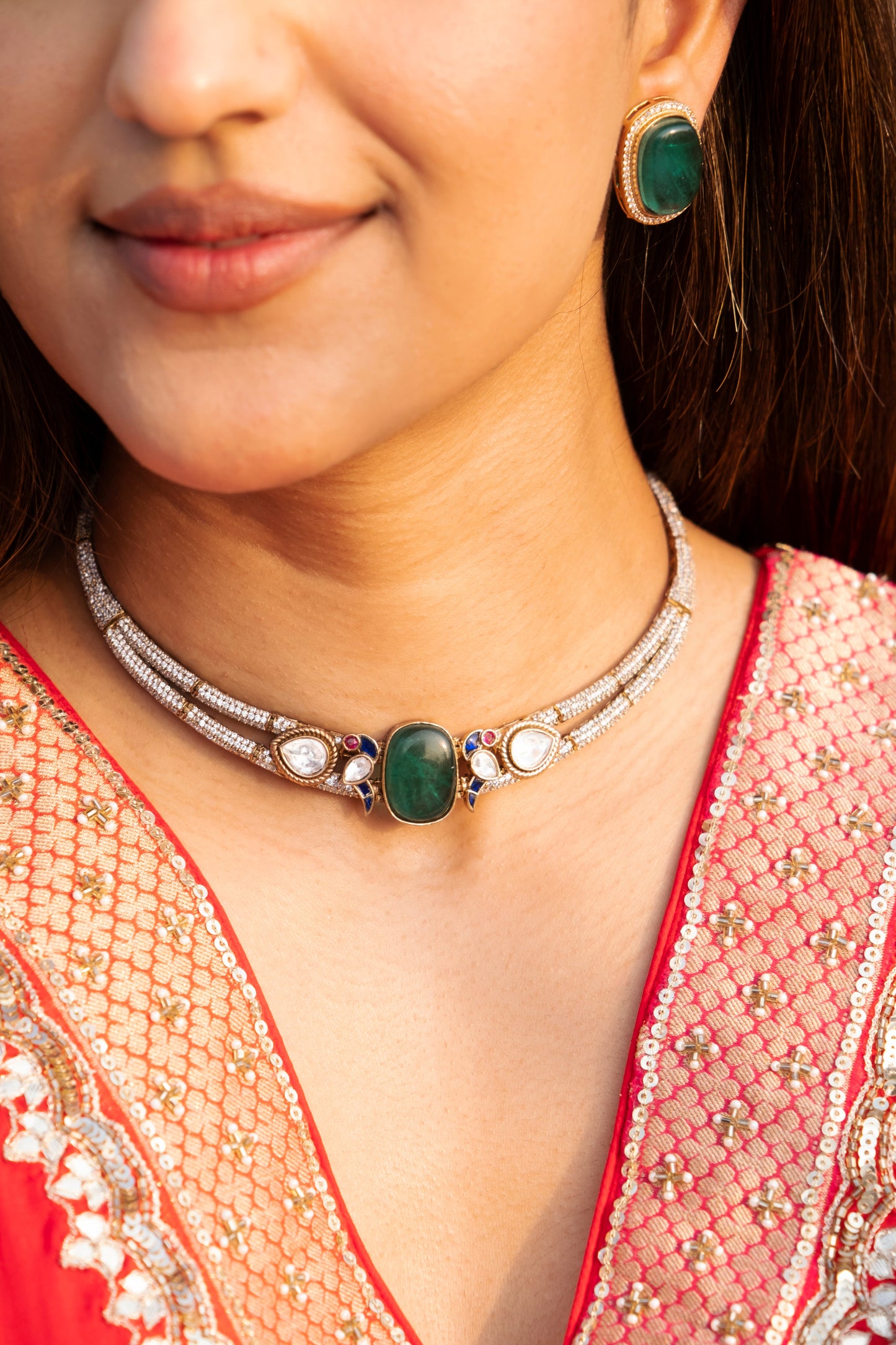 Devya Parrot Necklace Set